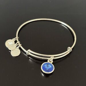 Alex and Ani Bracelet, September Birthstone, Sapphire colored